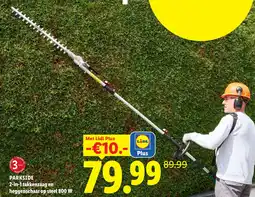 Lidl Parkside 2-in-1 takkenzaag en heggenschaar op steel 800 W aanbieding