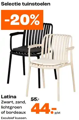 Kwantum Tuinstoelen Latina aanbieding