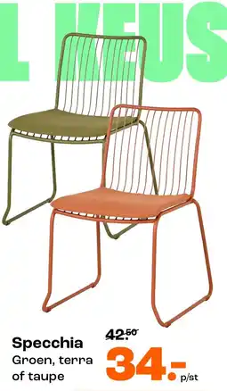 Kwantum Tuinstoelen Specchia aanbieding