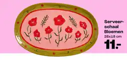 Kwantum Serveerschaal Bloemen aanbieding