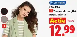 Lidl Esmara Dames blazer gilet aanbieding