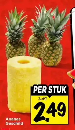 Vomar Voordeelmarkt Ananas Geschild aanbieding
