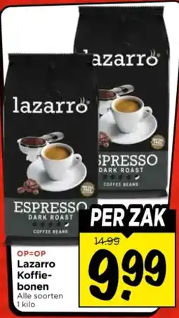 Vomar Voordeelmarkt Lazarro Koffie bonen aanbieding