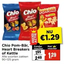Vomar Voordeelmarkt Chio Pom-Bär Heart Breakers of Kettle aanbieding