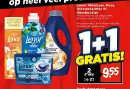 Vomar Voordeelmarkt Lenor Vloeibaar, Pods, Wasverzachter of Geurbooster aanbieding