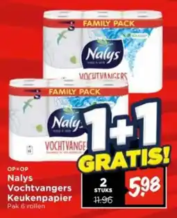 Vomar Voordeelmarkt Nalys Vochtvangers Keukenpapier aanbieding