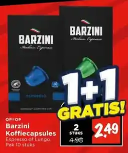 Vomar Voordeelmarkt Barzini Koffiecapsules aanbieding