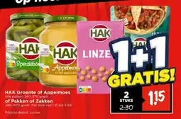 Vomar Voordeelmarkt HAK Groente of Appelmoes of Pakken of Zakken aanbieding