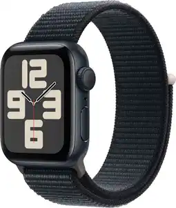 Bol.com Apple Watch SE - 40mm - Midnight Aluminium Case with Midnight Sport Loop aanbieding