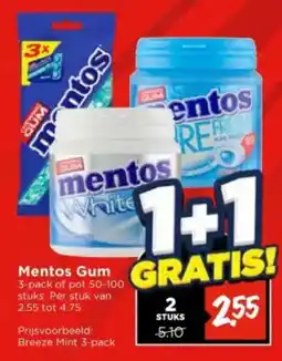 Vomar Voordeelmarkt Mentos Gum aanbieding
