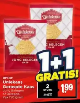 Vomar Voordeelmarkt Uniekaas Geraspte Kaas aanbieding