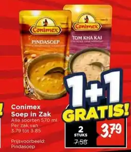 Vomar Voordeelmarkt Conimex Soep in Zak aanbieding