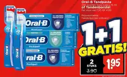 Vomar Voordeelmarkt Oral-B Tandpasta of Tandenborstel aanbieding