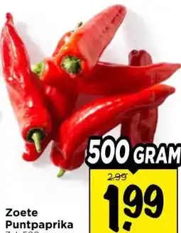 Vomar Voordeelmarkt Zoete Puntpaprika aanbieding
