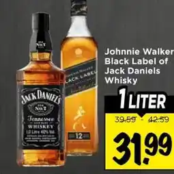 Vomar Voordeelmarkt Johnnie Walker Black Label of Jack Daniels Whisky aanbieding