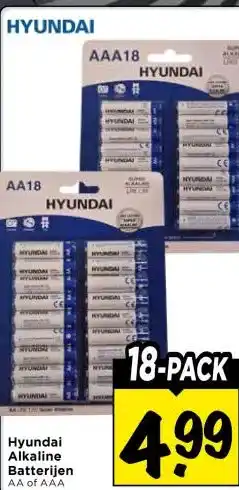 Vomar Voordeelmarkt Hyundai Alkaline Batterijen aanbieding