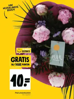 Jumbo Pluk pioenboeket aanbieding