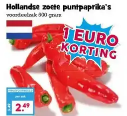 Boon`s Markt Hollandse zoete puntpaprika's aanbieding
