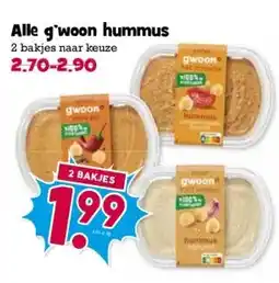 Boon`s Markt Alle g'woon hummus aanbieding