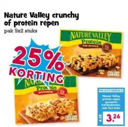Boon`s Markt Nature Valley crunchy of protein repen aanbieding