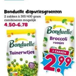 Boon`s Markt Bonduelle diepvriesgroenten aanbieding