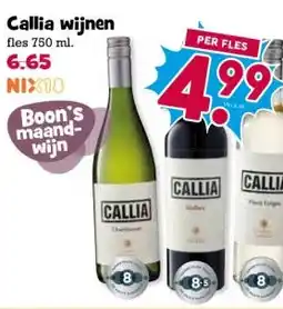 Boon`s Markt Callia wijnen aanbieding