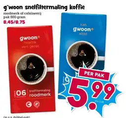 Boon`s Markt g'woon snelfiltermaling koffie aanbieding