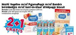 Boon`s Markt Nestlé Yogolino en/of PyjamaPapje en/of Bambix berenkoekjes en/of kant-en-klaar drinkpapje biscuit aanbieding