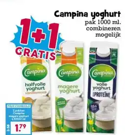 Boon`s Markt Campina yoghurt aanbieding