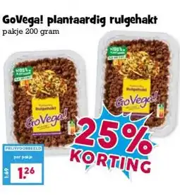 Boon`s Markt GoVega! plantaardig rulgehakt aanbieding