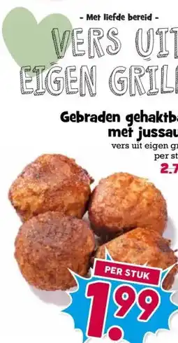 Boon`s Markt Gebraden gehaktbal met jussaus aanbieding