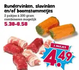 Boon`s Markt Rundervinken, slavinken en/of boomstammetjes aanbieding