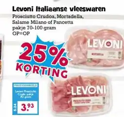Boon`s Markt Levoni Italiaanse vleeswaren aanbieding