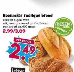 Boon`s Markt Boonacker rustique brood aanbieding