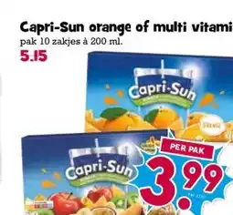 Boon`s Markt Capri-Sun orange of multi vitamin aanbieding
