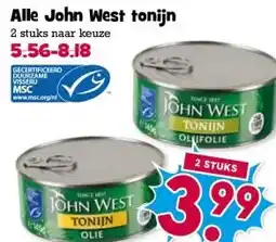 Boon`s Markt Alle John West tonijn aanbieding