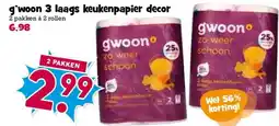 Boon`s Markt g'woon 3 laags keukenpapier decor aanbieding