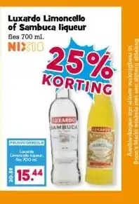 Boon`s Markt Luxardo Limoncello of Sambuca liqueur aanbieding