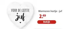 Bruna Marmeren hartje - juf aanbieding