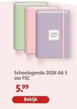 Bruna Schoolagenda 2026 aanbieding