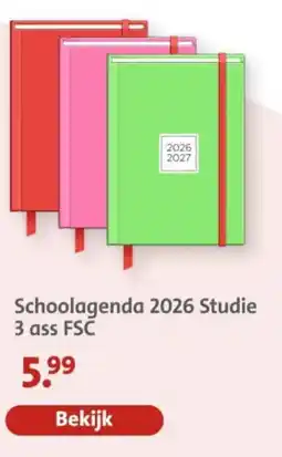 Bruna Schoolagenda 2026 Studie aanbieding