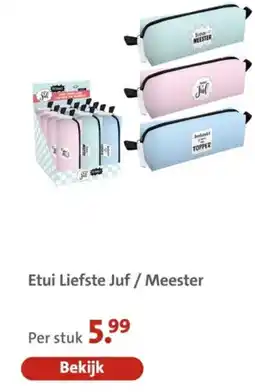 Bruna Etui Liefste Juf / Meester aanbieding