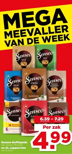 PLUS Senseo Koffiepads,en XL cappuccino aanbieding
