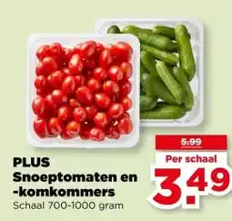 PLUS PLUS Snoeptomaten en -komkommers aanbieding