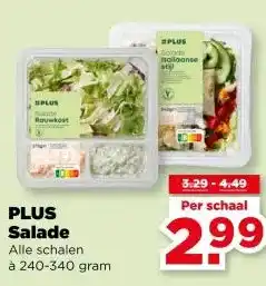 PLUS PLUS Salade aanbieding