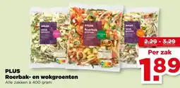 PLUS PLUS Roerbak- en wokgroenten aanbieding