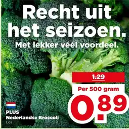 PLUS PLUS Nederlandse Broccoli aanbieding