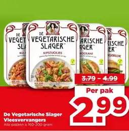 PLUS De Vegetarische Slager Vleesvervangers aanbieding