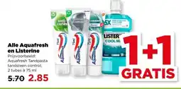 PLUS Alle Aquafresh en Listerine aanbieding