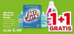 PLUS Alle Omo, Biotex en Seepje aanbieding